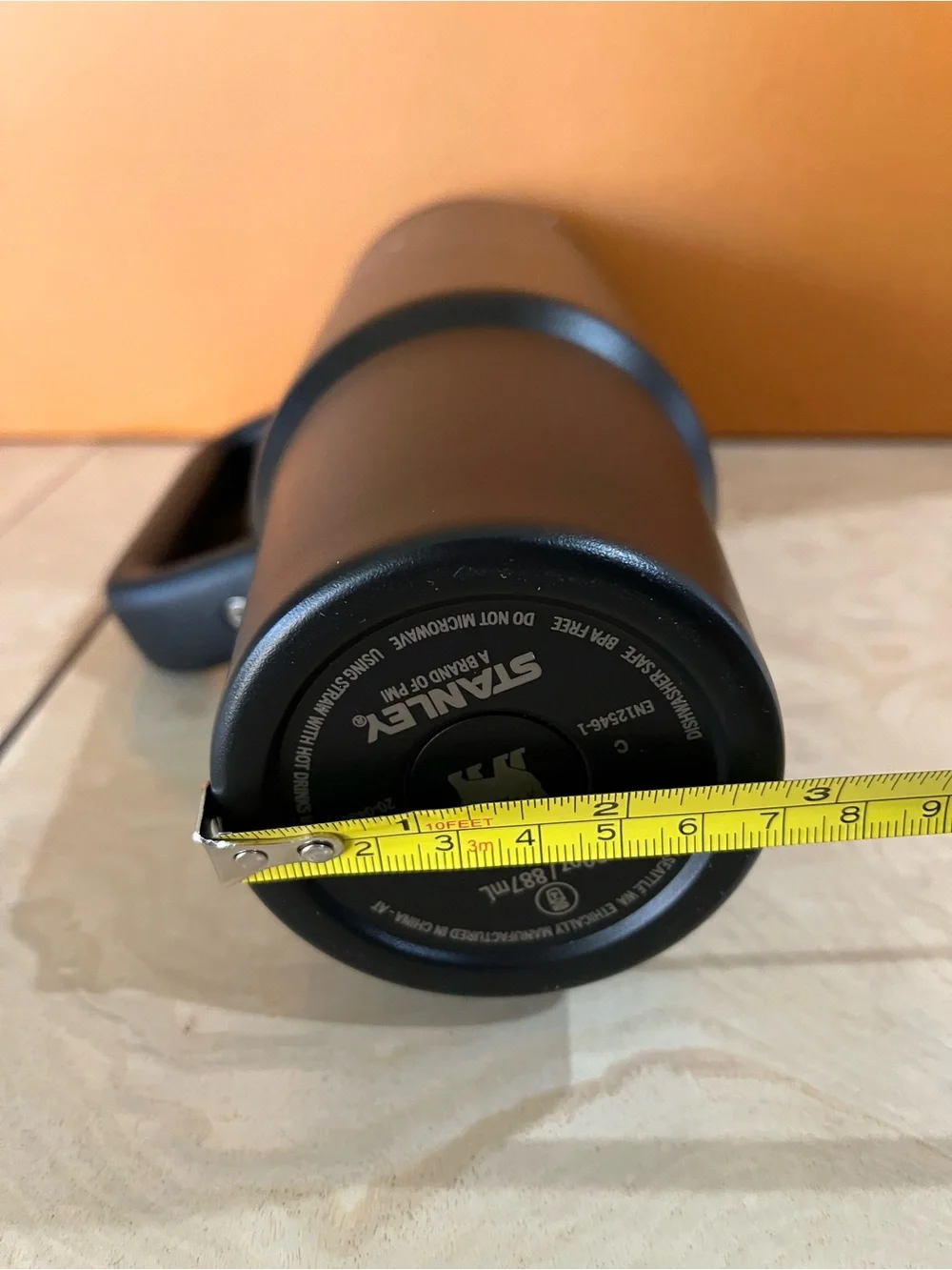 Stanley Black Insulated 30 oz Travel Mug with Handle - Picture 15 of 16